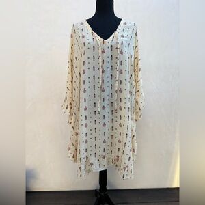Boho Patterned Kaftan Dress